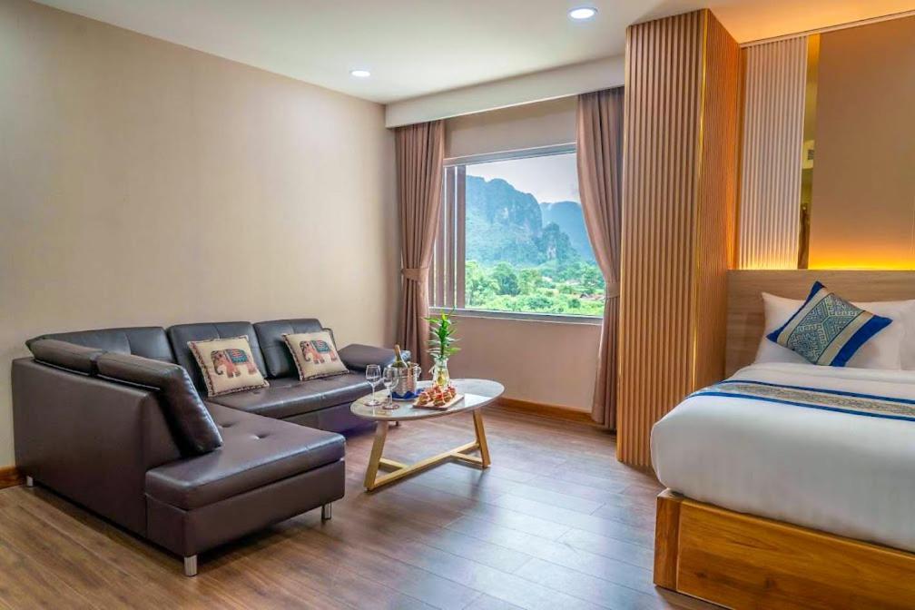 S Vangvieng Boutique Hotel Ванг-Виенг Экстерьер фото